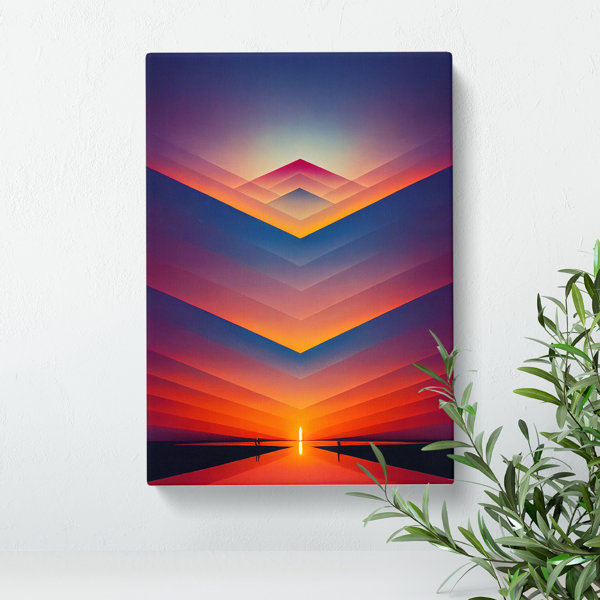 House of Hampton Gracious Sunset Wrapped Canvas Graphic Art Wayfair